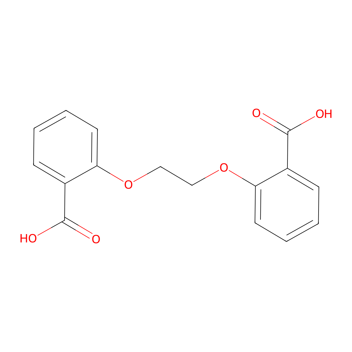 2-[2-(2-Carboxyphenoxy)ethoxy]benzoic acid molecular structure, CAS 17354-62-0