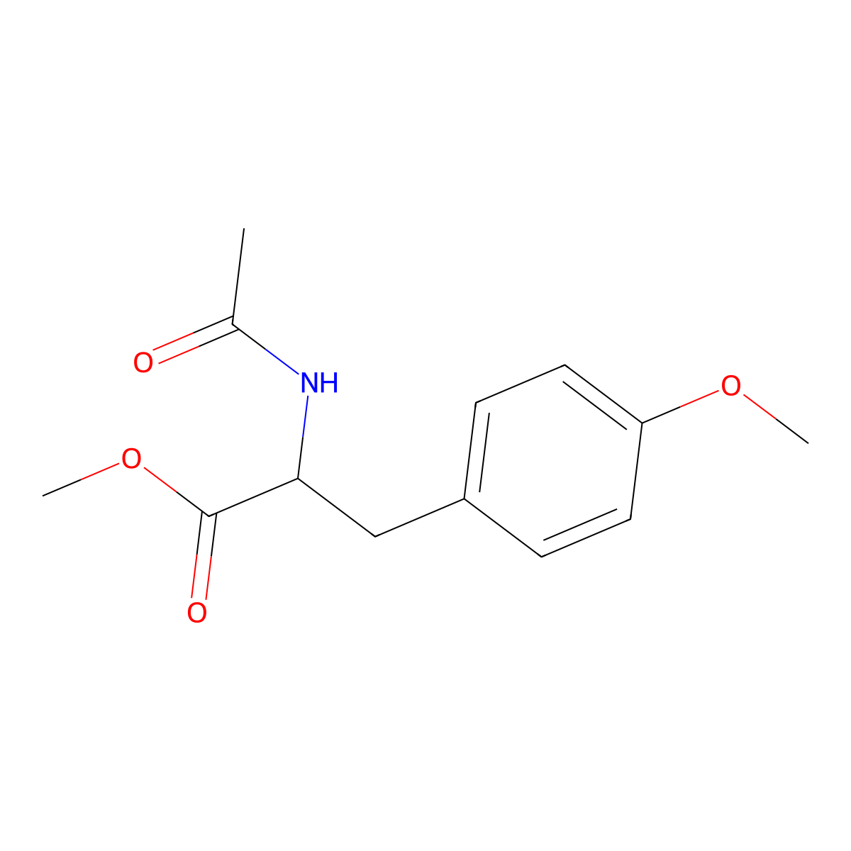 Ac-Tyr(me)-OMe molecular structure, CAS 17355-24-7