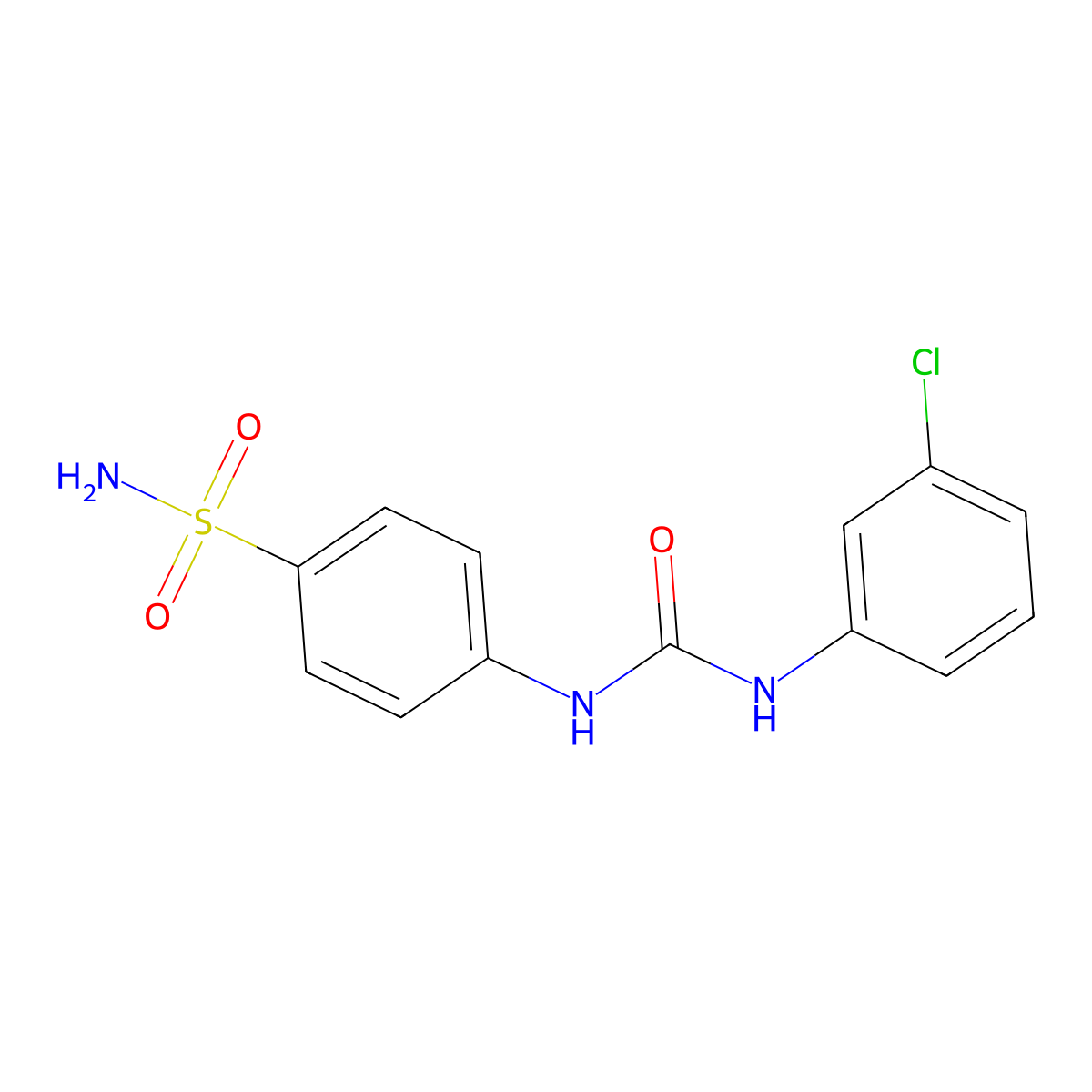 1-(3-Chlorophenyl)-3-(4-sulfamoylphenyl)urea molecular structure, CAS 173550-70-4