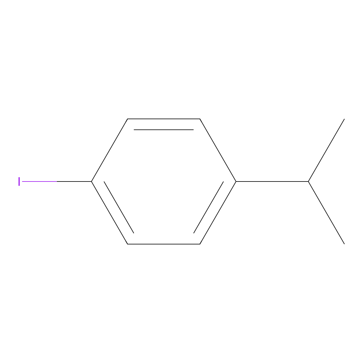 p-Iodocumene molecular structure, CAS 17356-09-1