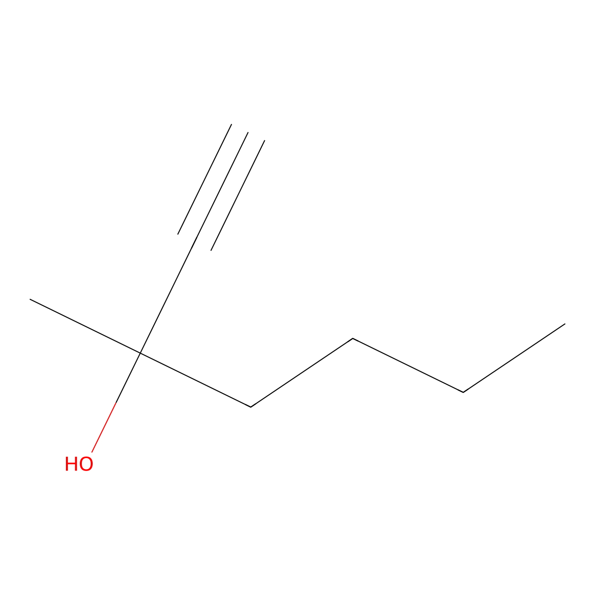 3-Methylhept-1-yn-3-ol molecular structure, CAS 17356-17-1