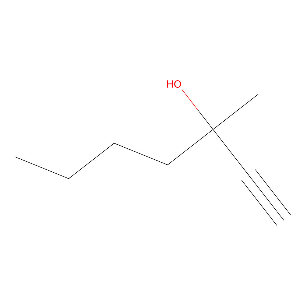 3-Methylhept-1-yn-3-ol molecular structure, CAS 17356-17-1