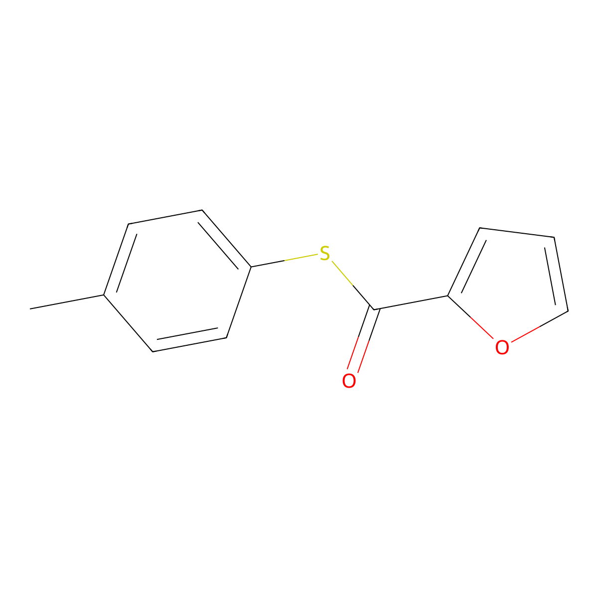 S-(4-methylphenyl) furan-2-carbothioate molecular structure, CAS 17357-39-0