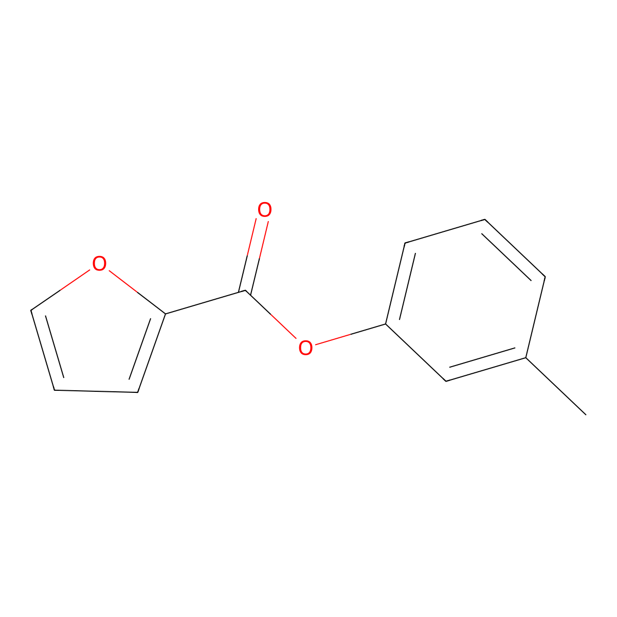 2-Furoic acid, 3-methylphenyl ester molecular structure, CAS 17357-59-4