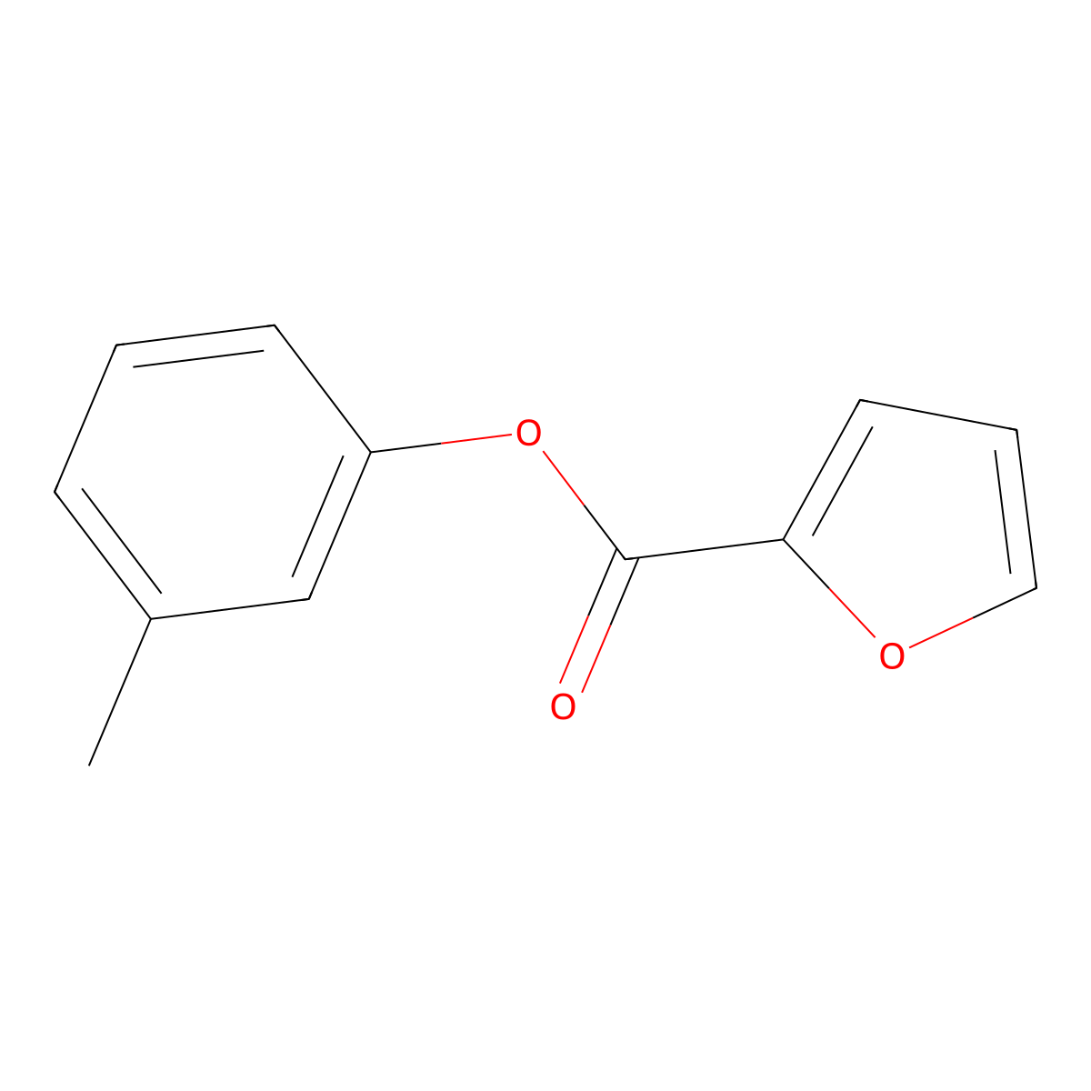 2-Furoic acid, 3-methylphenyl ester molecular structure, CAS 17357-59-4