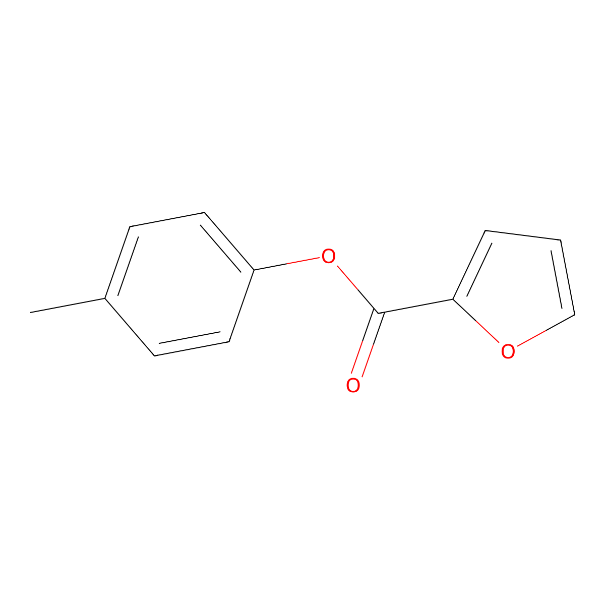 4-Methylphenyl 2-furancarboxylate molecular structure, CAS 17357-60-7