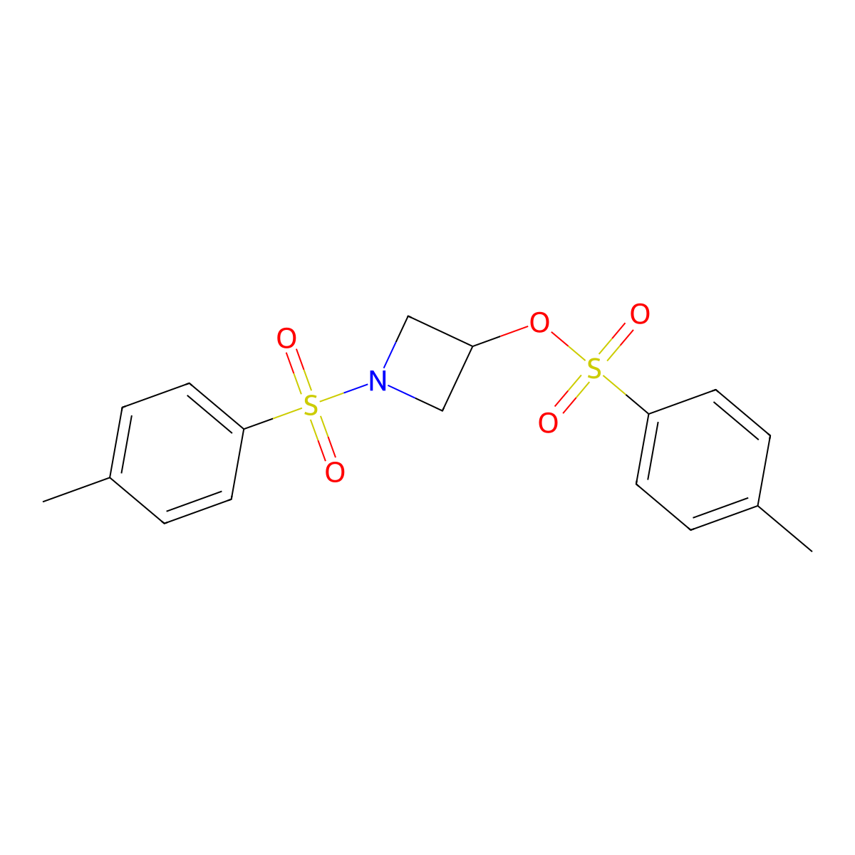 [1-(4-Methylphenyl)sulfonylazetidin-3-yl] 4-methylbenzenesulfonate molecular structure, CAS 17358-66-6