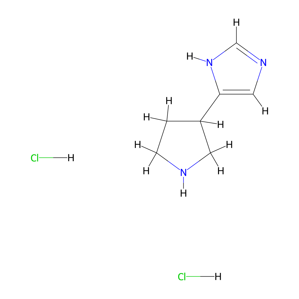 4-Pyrrolidin-3-YL-1H-imidazole dihydrochloride molecular structure, CAS 173590-30-2