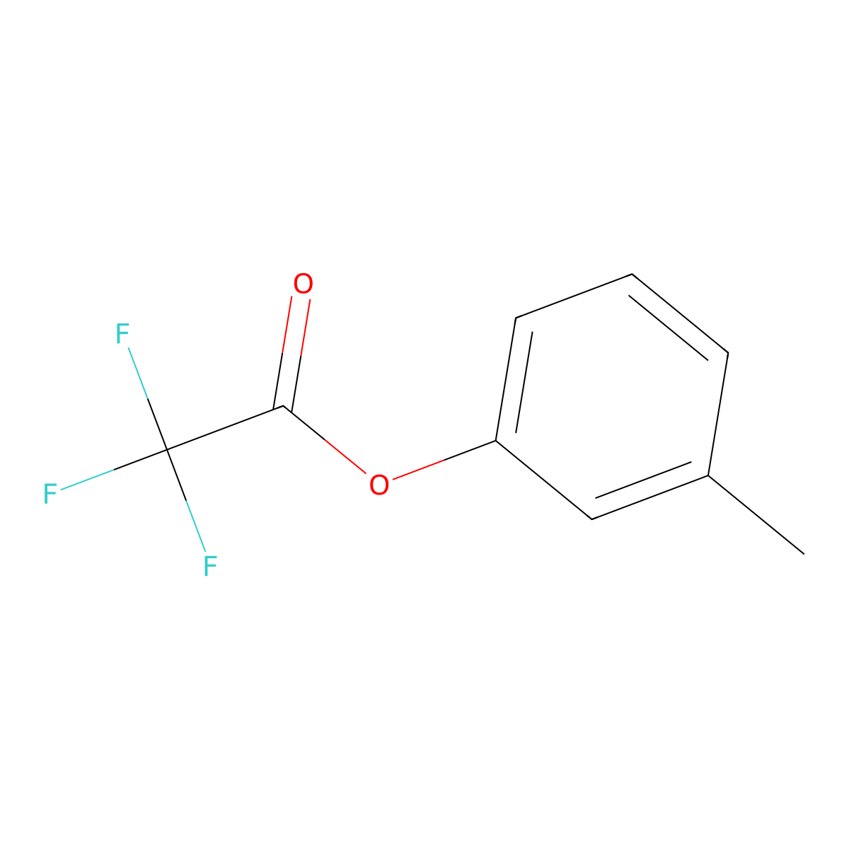 3-Methylphenyl trifluoroacetate molecular structure, CAS 1736-09-0