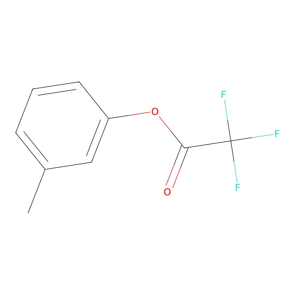 3-Methylphenyl trifluoroacetate molecular structure, CAS 1736-09-0