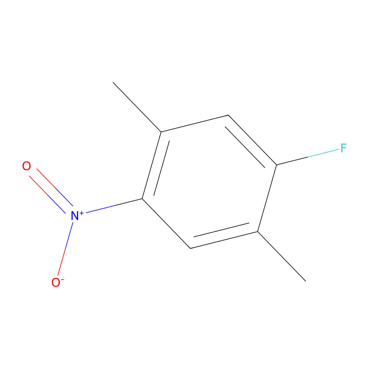 1-Fluoro-2,5-dimethyl-4-nitrobenzene molecular structure, CAS 1736-88-5