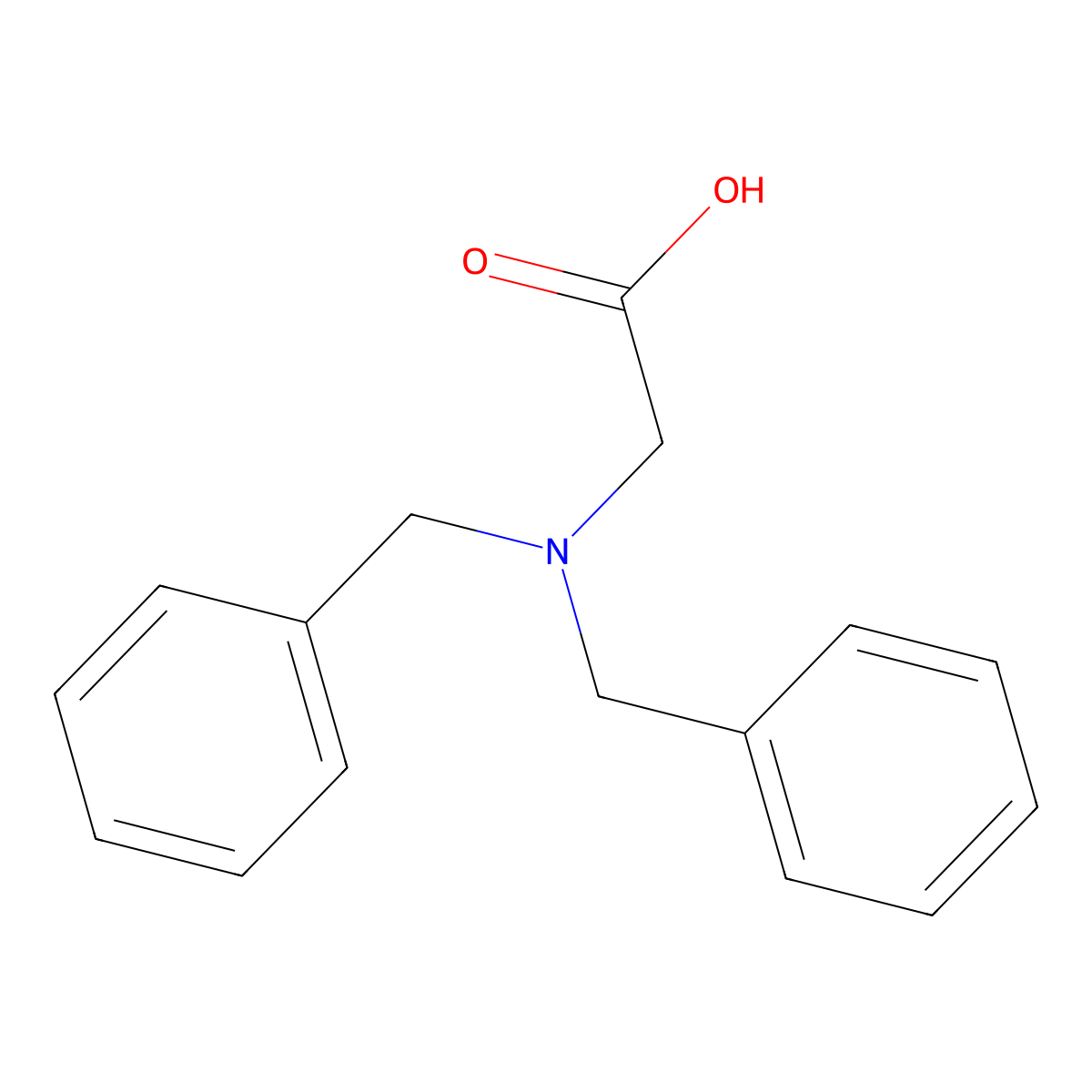 2-(Dibenzylamino)acetic acid molecular structure, CAS 17360-47-3