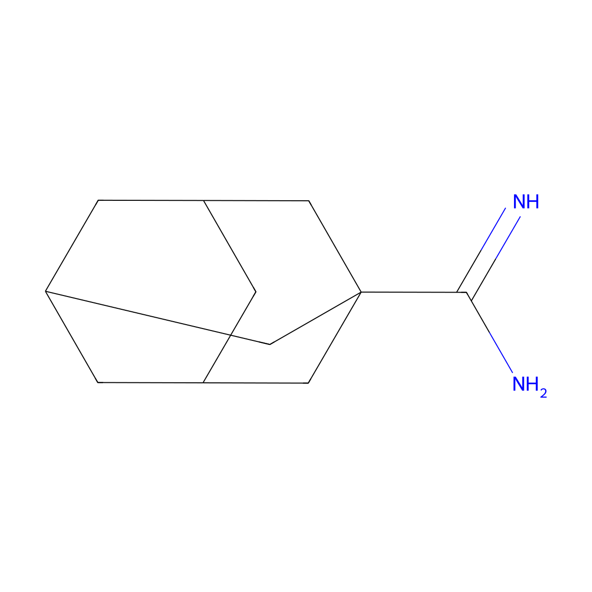 Adamantane-1-carboxamidine molecular structure, CAS 173601-35-9