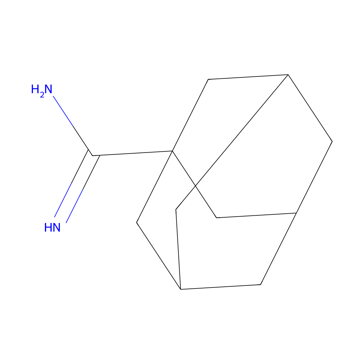 Adamantane-1-carboxamidine molecular structure, CAS 173601-35-9