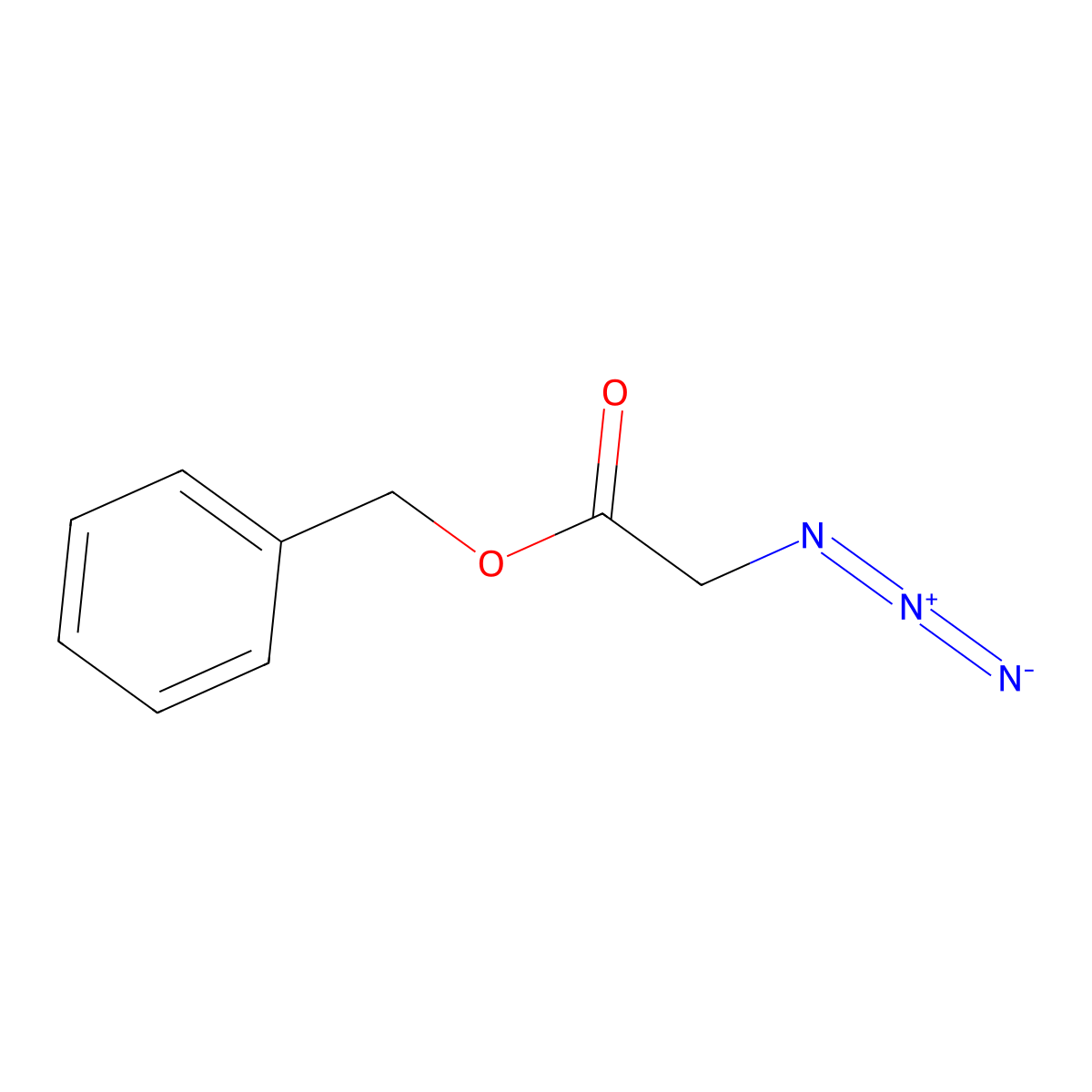 Benzyl 2-azidoacetate molecular structure, CAS 173601-46-2
