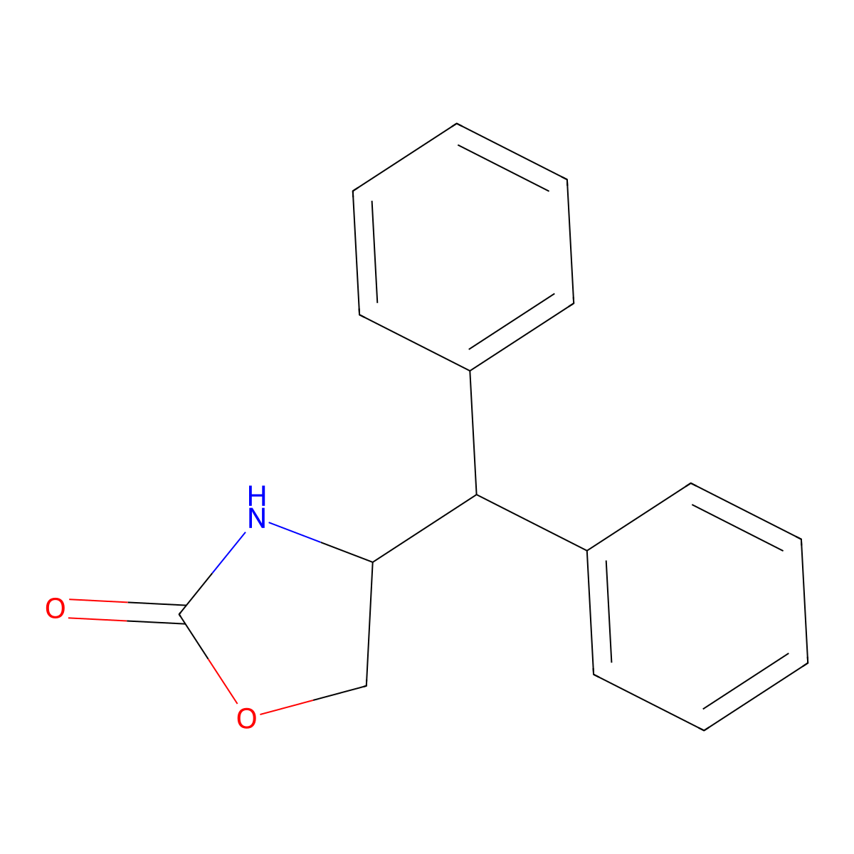 (4R)-4-(Diphenylmethyl)-1,3-oxazolidin-2-one molecular structure, CAS 173604-33-6