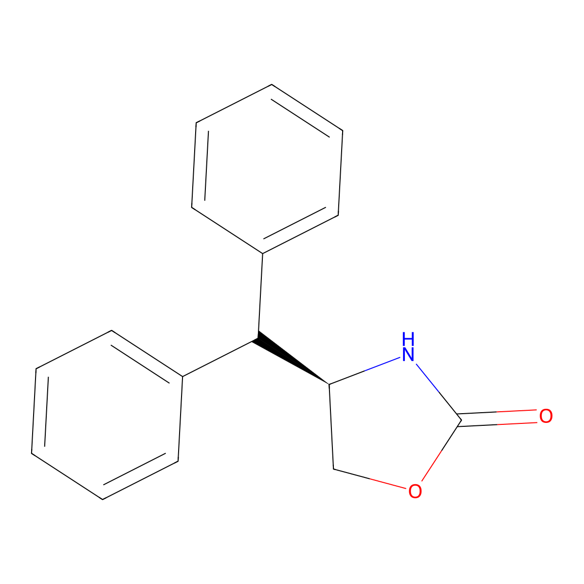 (4R)-4-(Diphenylmethyl)-1,3-oxazolidin-2-one molecular structure, CAS 173604-33-6