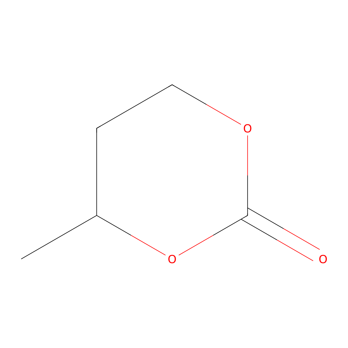 1,3-Dioxan-2-one, 4-methyl- molecular structure, CAS 17361-58-9