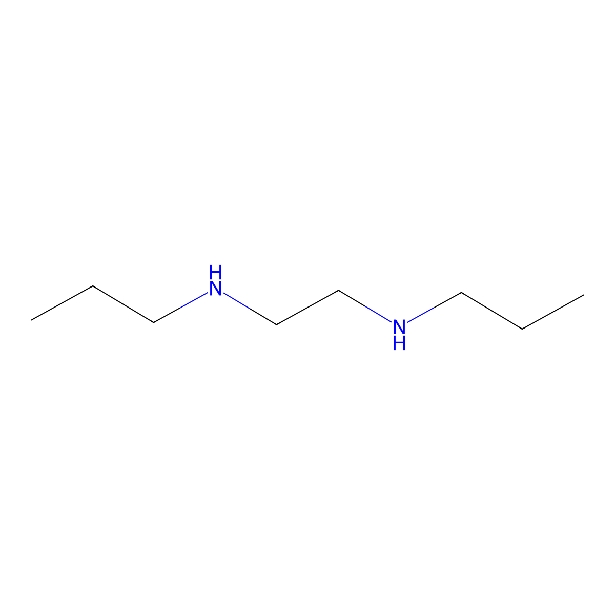 N,N'-Dipropylethylenediamine molecular structure, CAS 17361-75-0