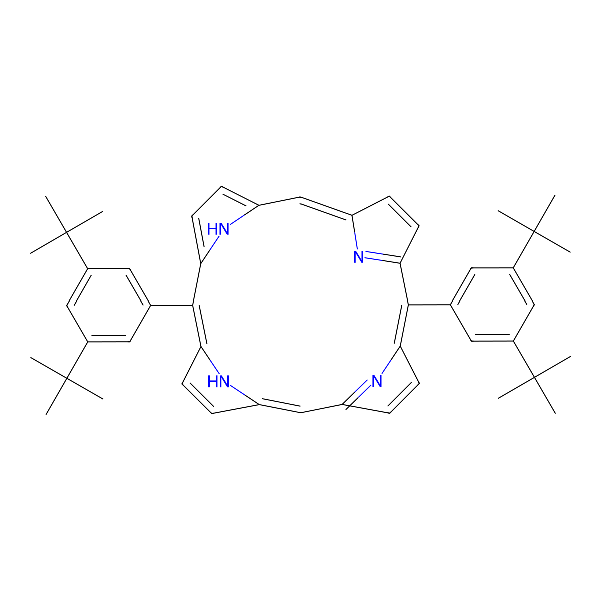 Porphyrin for YD 2dye molecular structure, CAS 173613-63-3