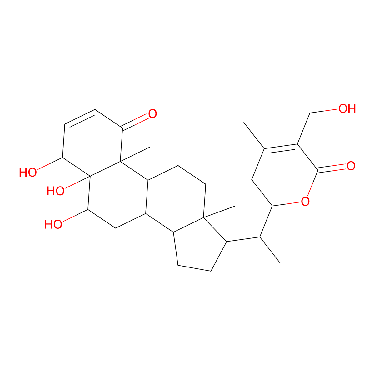 2,3-Dehydrosomnifericin molecular structure, CAS 173614-88-5
