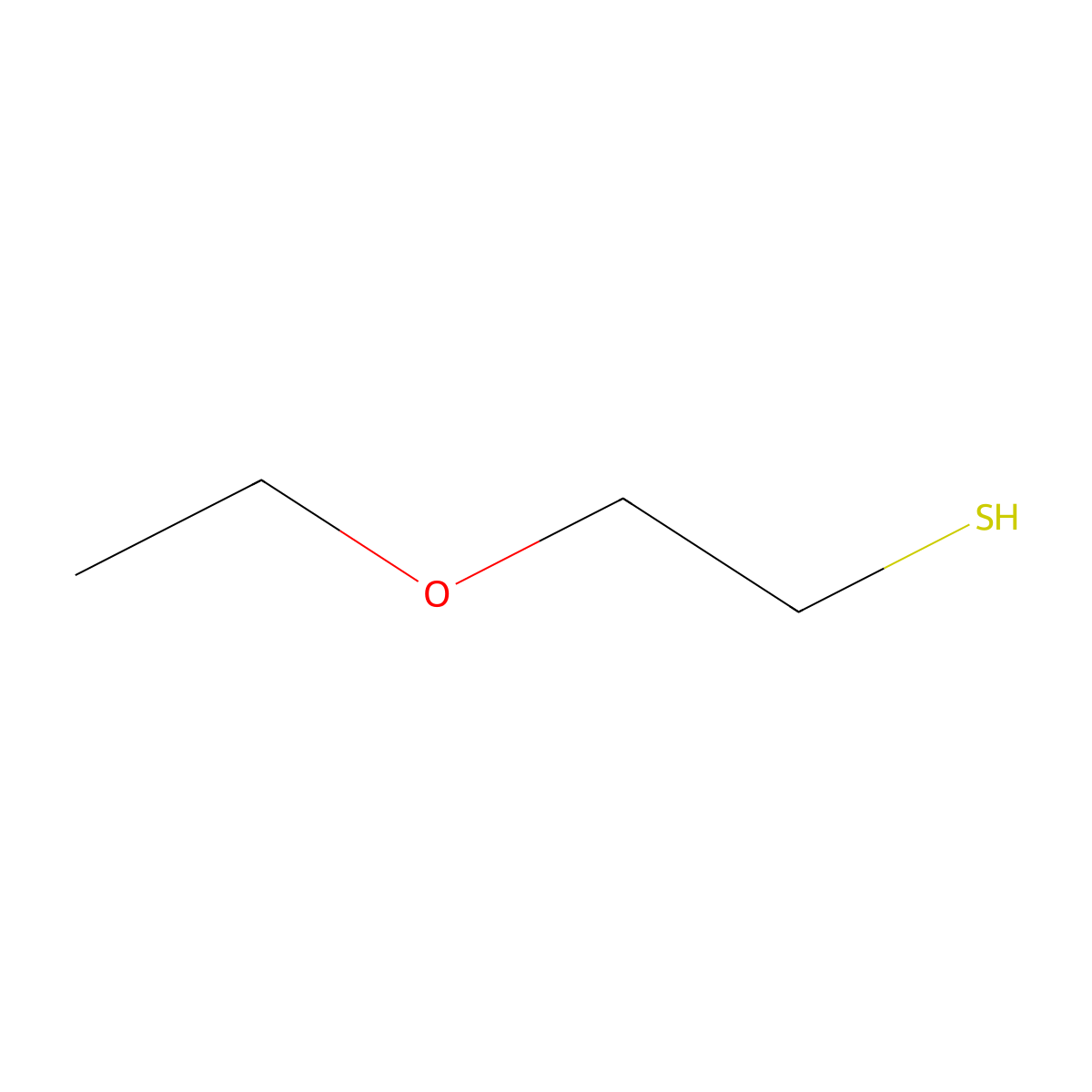 2-Ethoxyethanethiol molecular structure, CAS 17362-04-8