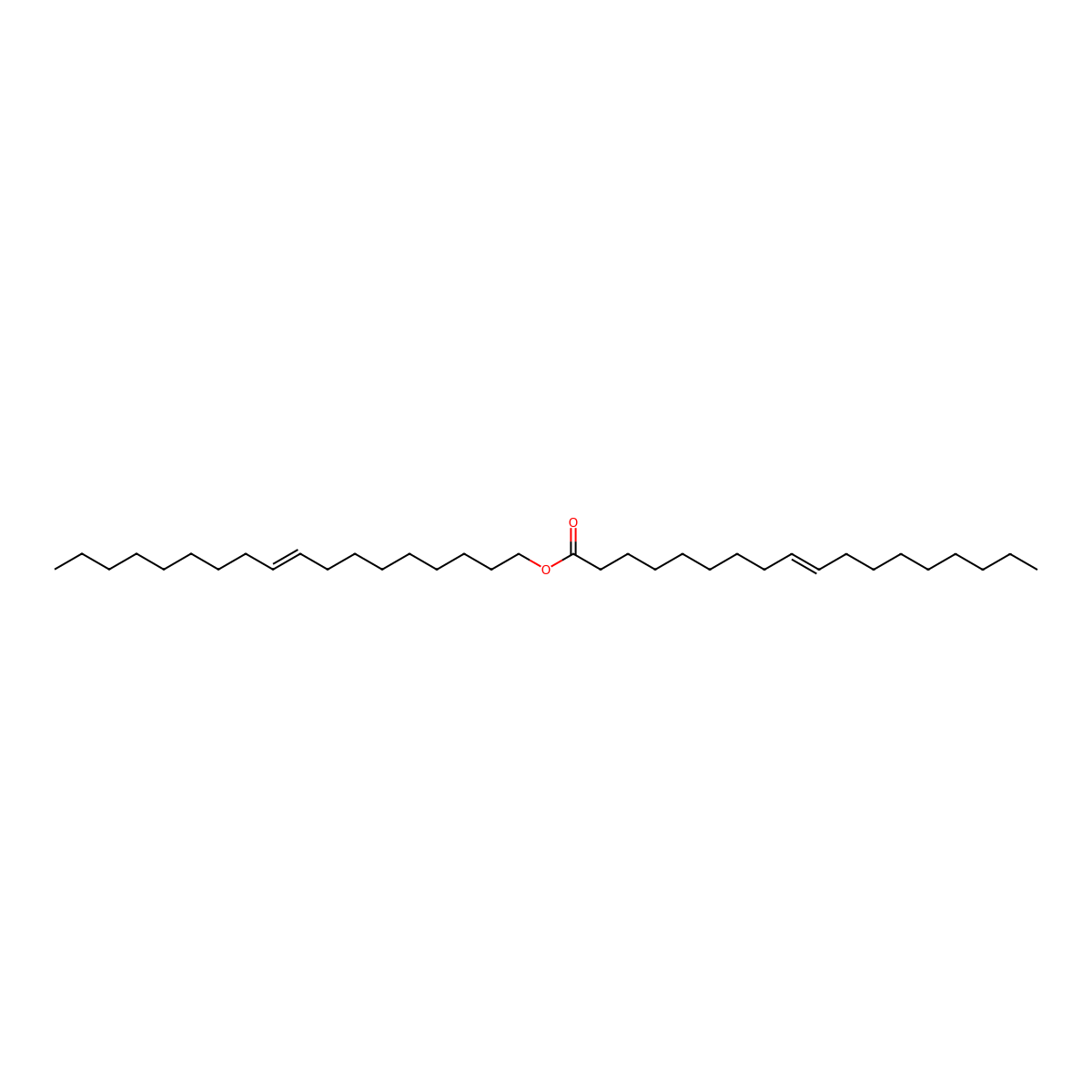 Oleic acid oleyl ester molecular structure, CAS 17363-94-9