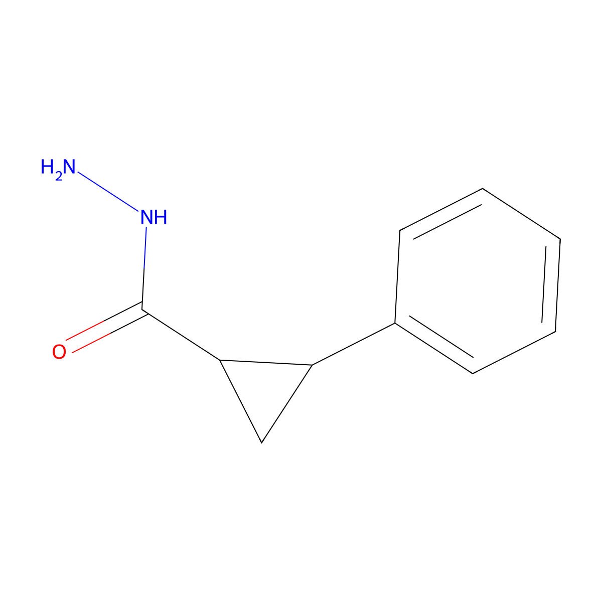 Tranylcypromine hydrazide, cis- molecular structure, CAS 17364-52-2
