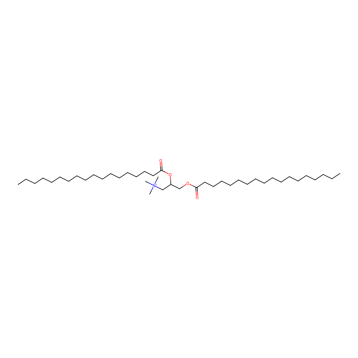 1-Propanaminium, N,N,N-trimethyl-2,3-bis[(1-oxooctadecyl)oxy]- molecular structure, CAS 173666-09-6