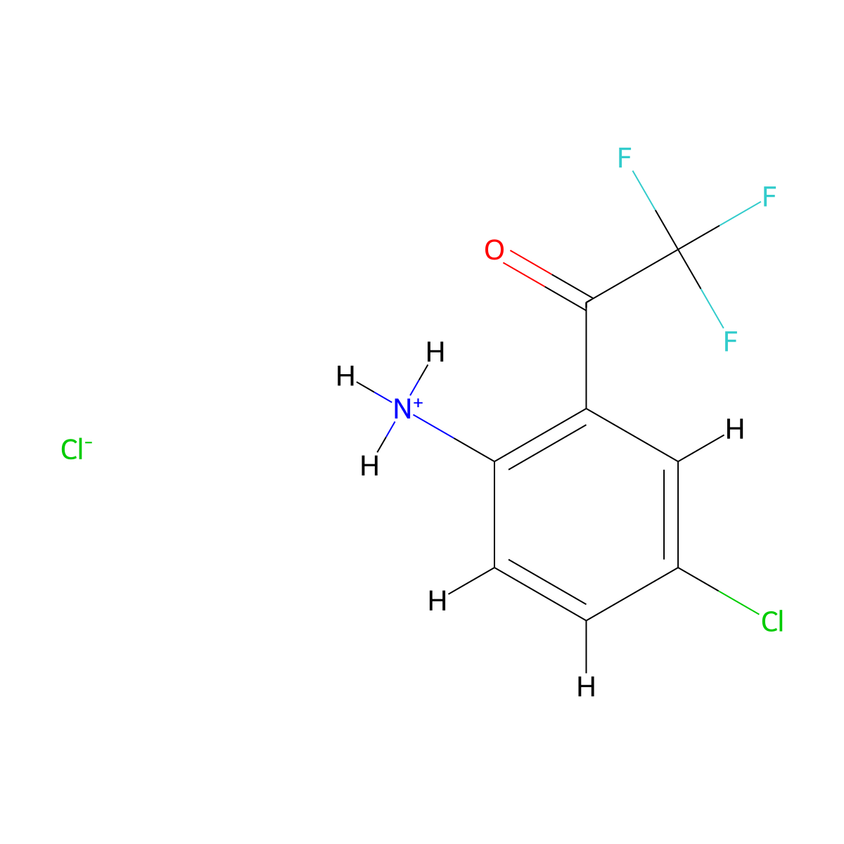 2-(Trifluoroacetyl)-4-chloroaniline, Hydrochloride Hydrate molecular structure, CAS 173676-59-0