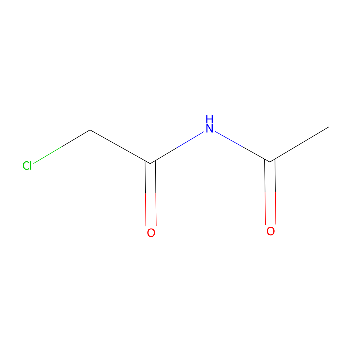 N-(2-chloroacetyl)acetamide molecular structure, CAS 17368-73-9