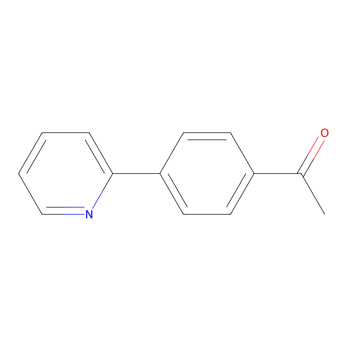 1-(4-Pyridin-2-yl-phenyl)-ethanone molecular structure, CAS 173681-56-6