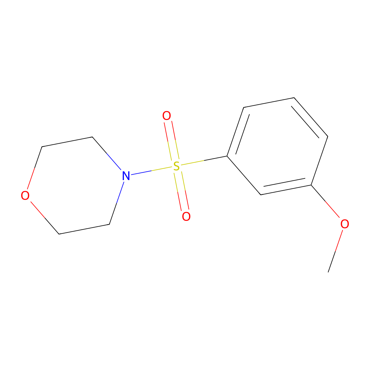 4-(3-Methoxyphenylsulfonyl)morpholine molecular structure, CAS 173681-63-5