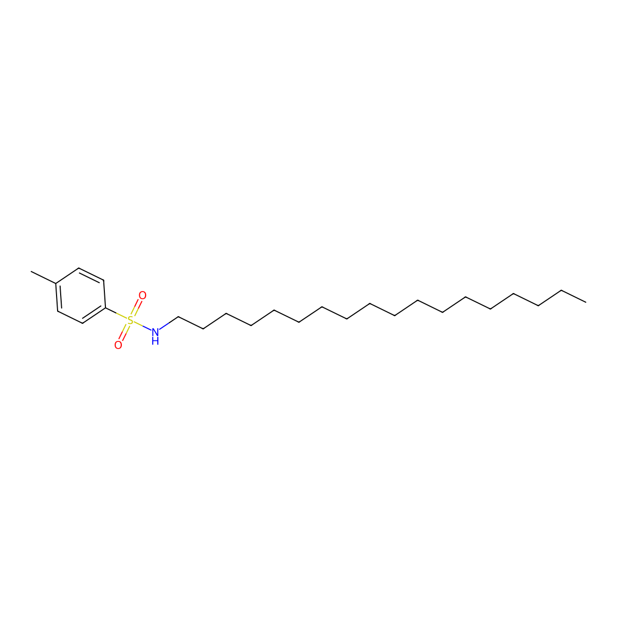 N-Octadecyl-p-toluenesulphonamide molecular structure, CAS 17369-09-4