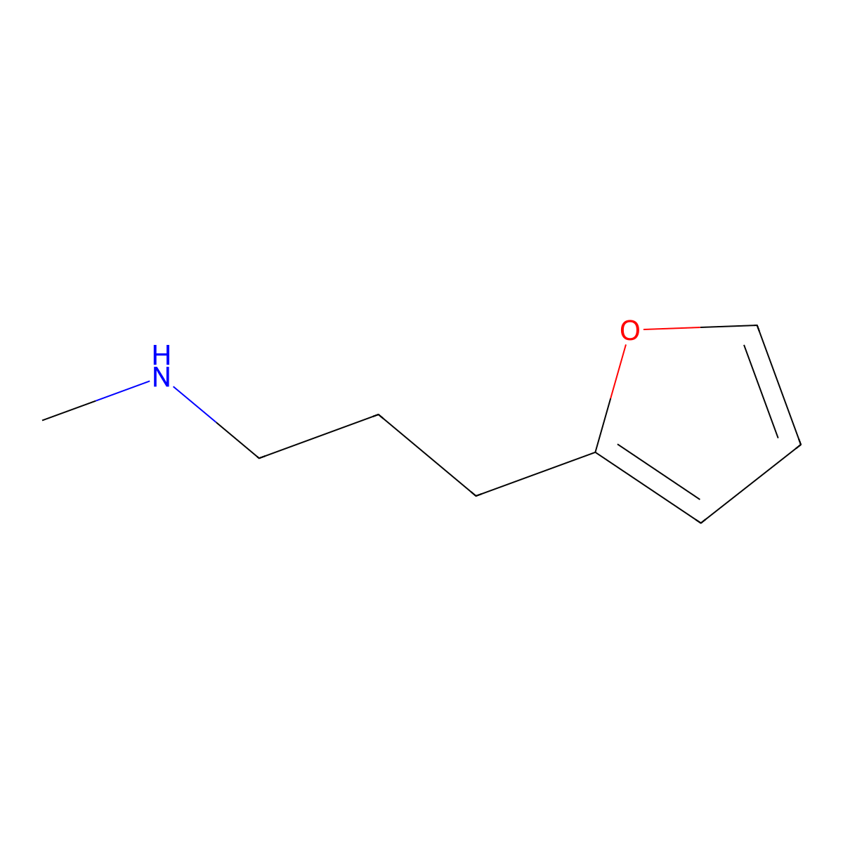(3-Furan-2-yl-propyl)-methyl-amine molecular structure, CAS 17369-80-1