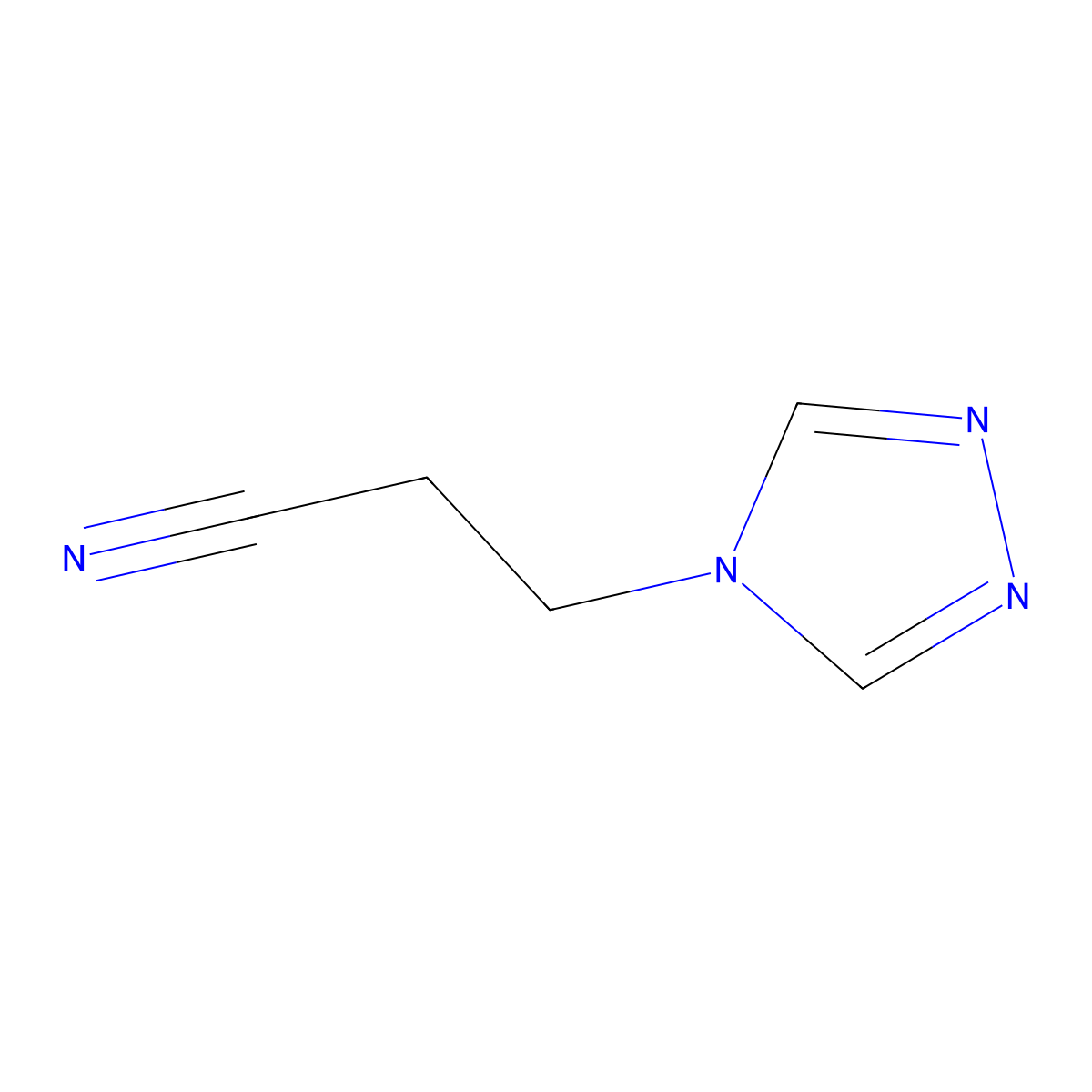 3-(4H-1,2,4-triazol-4-yl)propanenitrile molecular structure, CAS 173692-85-8