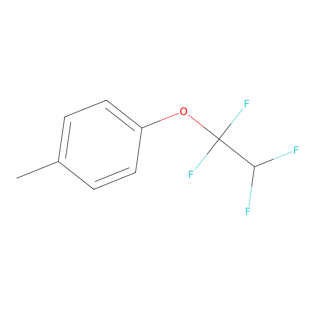 4-(1,1,2,2-Tetrafluoroethoxy)toluene molecular structure, CAS 1737-11-7