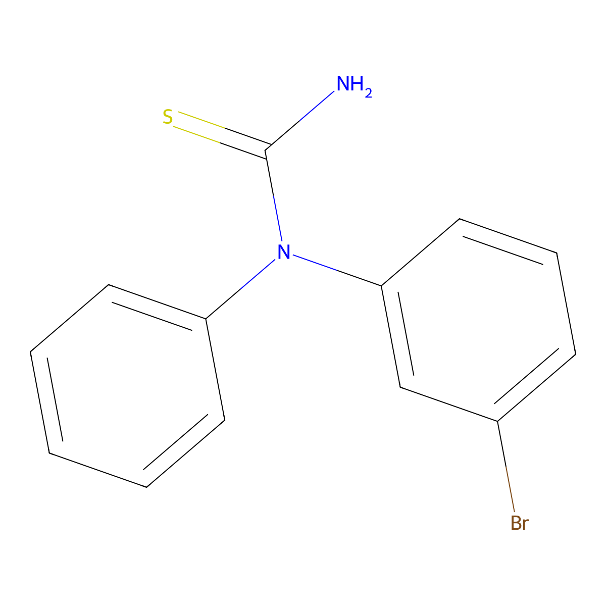 N-(3-Bromophenyl)-N-phenyl-Thiourea molecular structure, CAS 17371-67-4