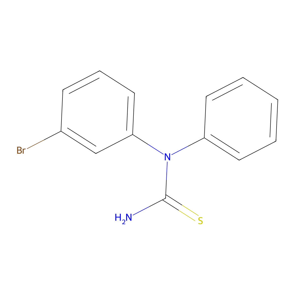 N-(3-Bromophenyl)-N-phenyl-Thiourea molecular structure, CAS 17371-67-4