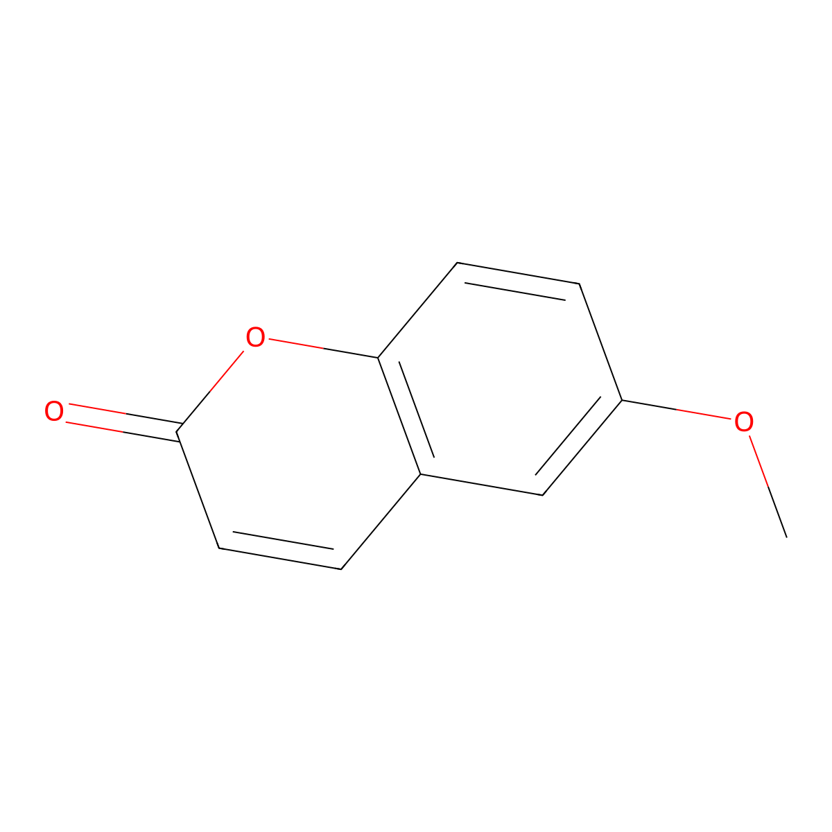 6-Methoxycoumarin molecular structure, CAS 17372-53-1