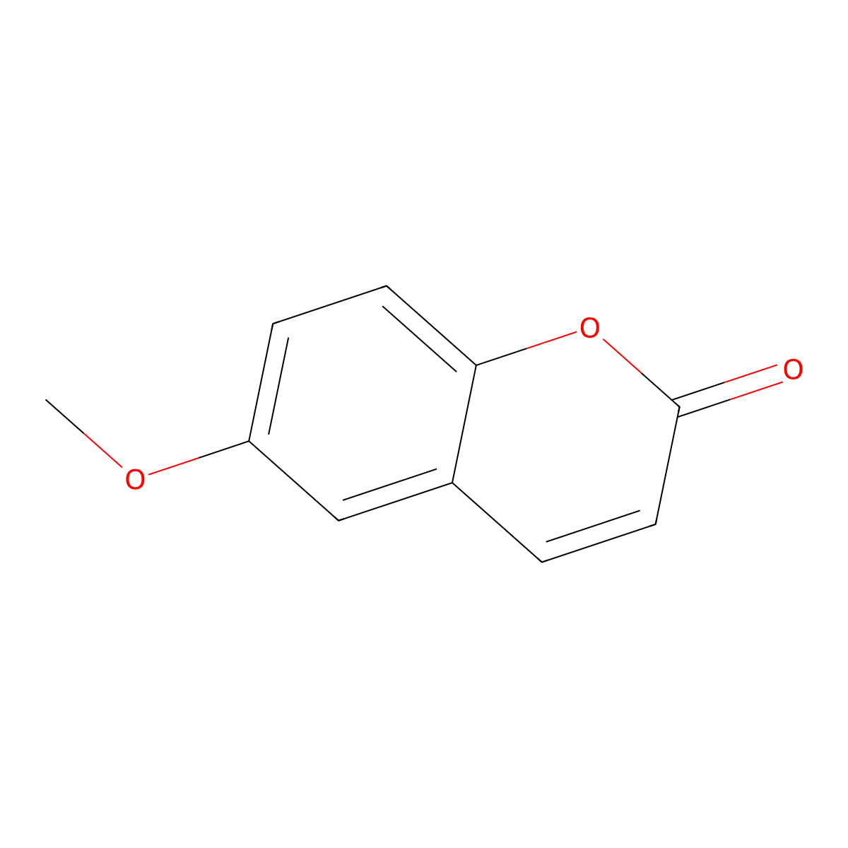6-Methoxycoumarin molecular structure, CAS 17372-53-1