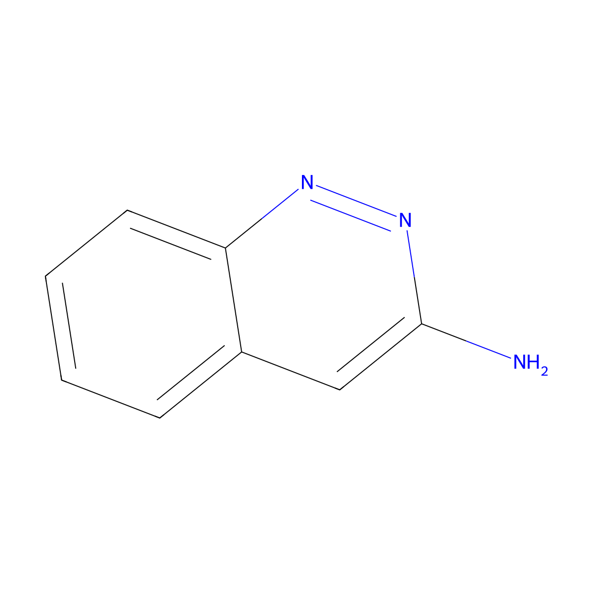 Cinnolin-3-amine molecular structure, CAS 17372-79-1