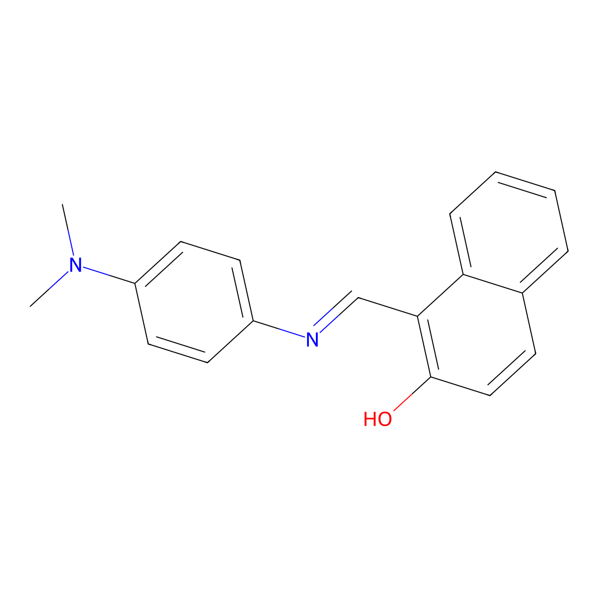 1-[[[4-(Dimethylamino)phenyl]imino]methyl]-2-naphthol molecular structure, CAS 173727-84-9