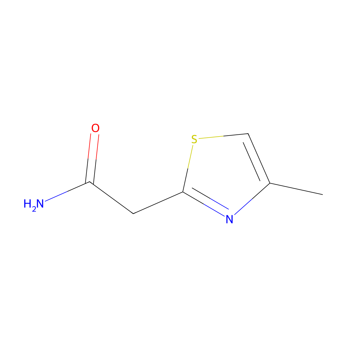 2-(4-Methyl-1,3-thiazol-2-yl)acetamide molecular structure, CAS 173739-73-6