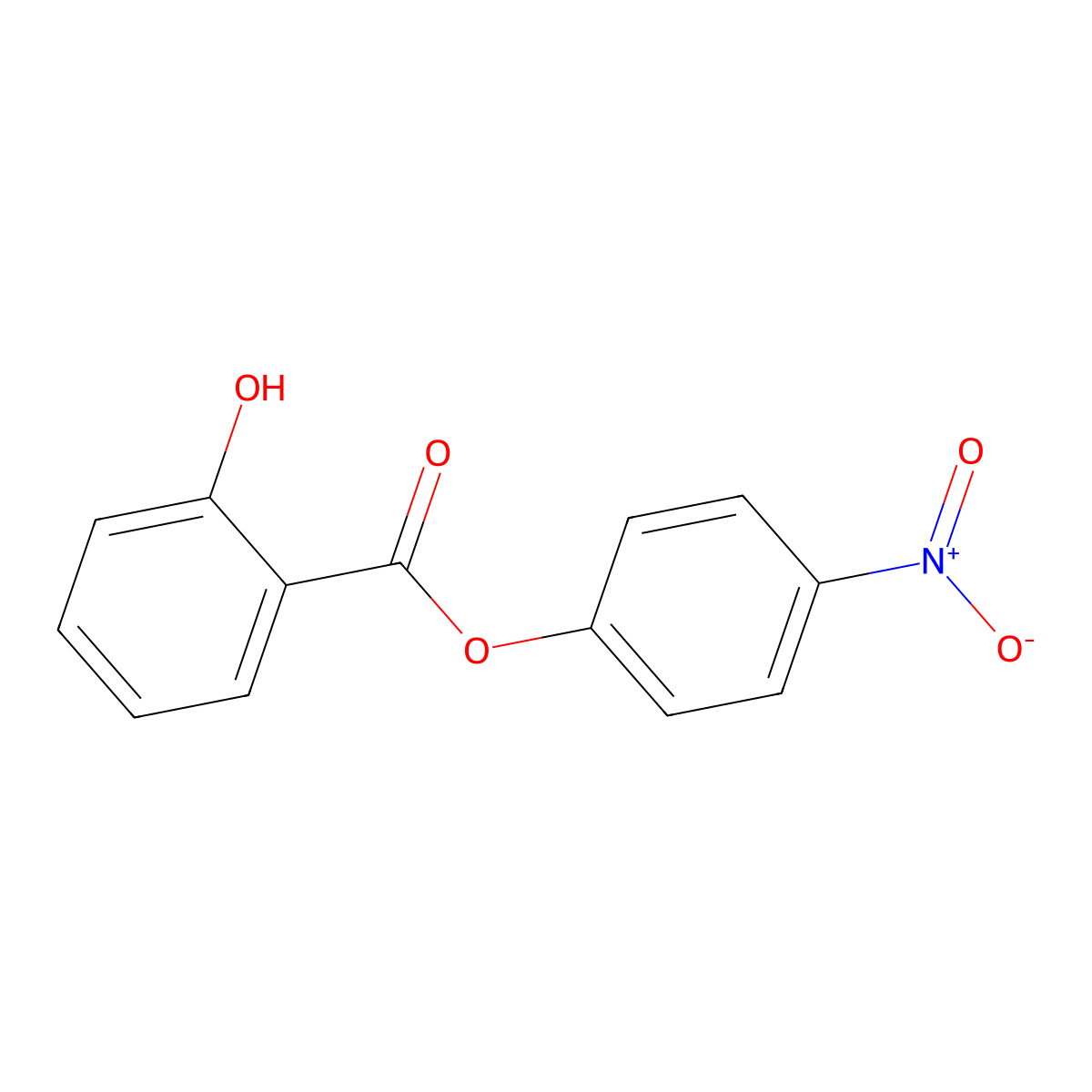 4-Nitrophenyl Salicylate molecular structure, CAS 17374-48-0