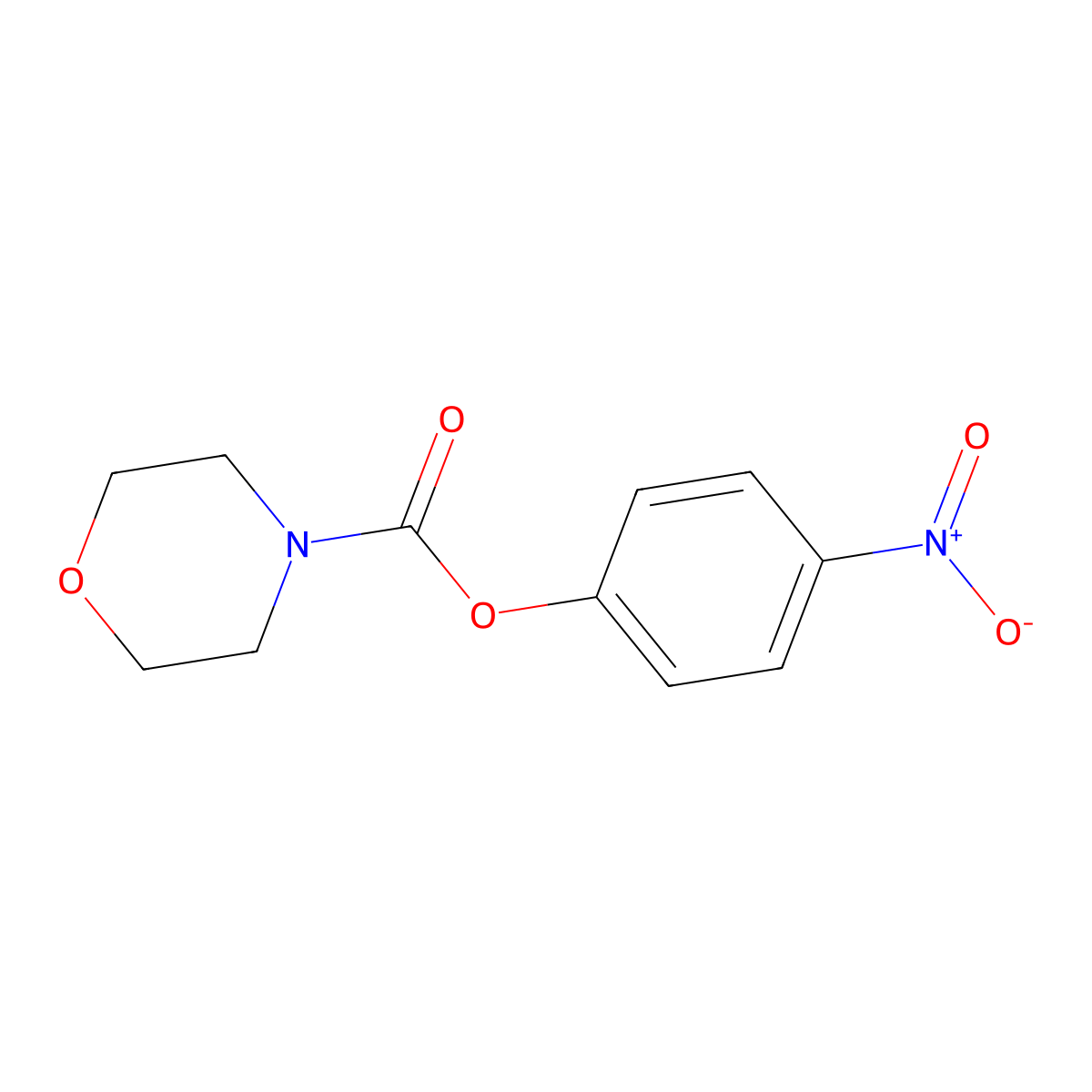 4-Nitrophenyl morpholine-4-carboxylate molecular structure, CAS 17376-42-0