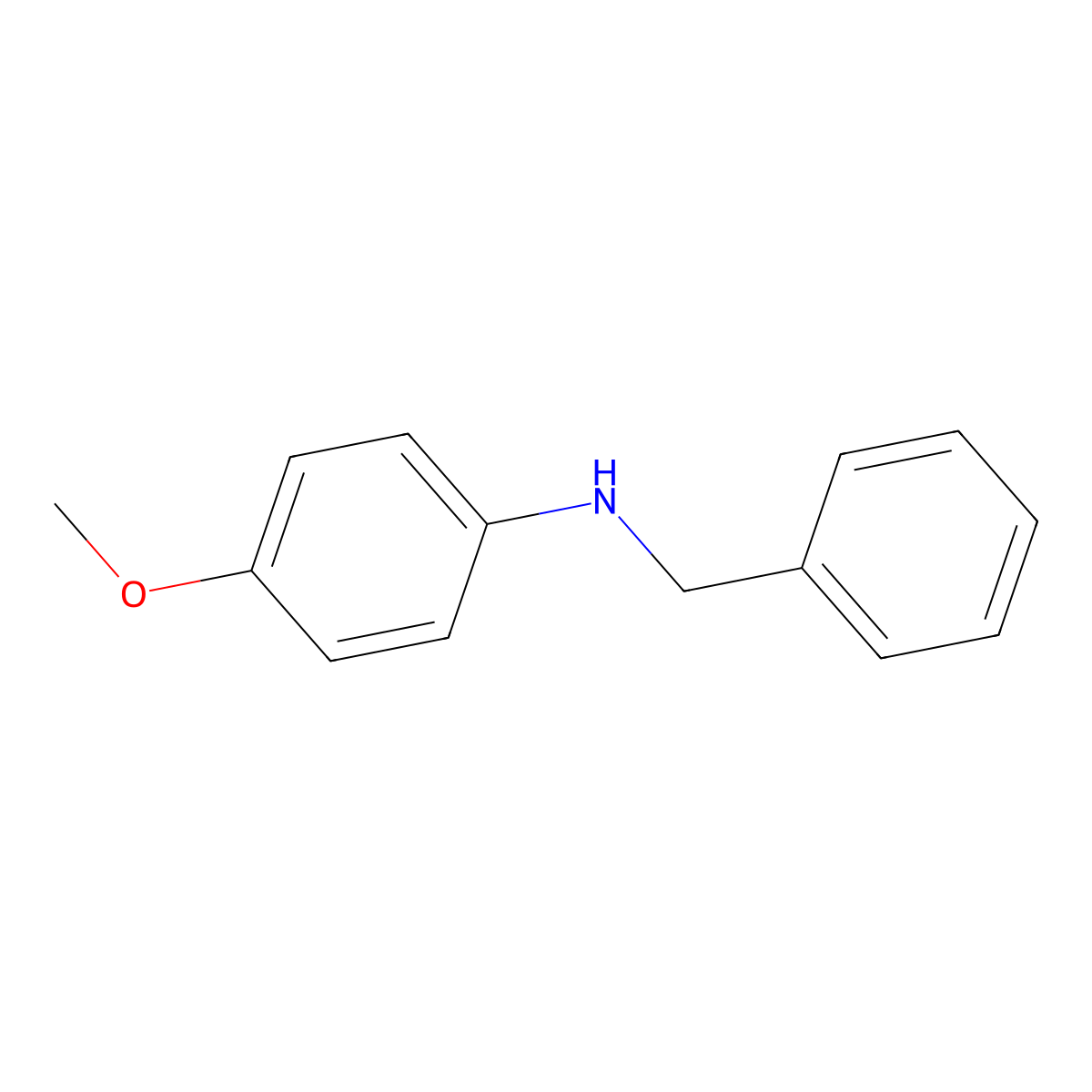 N-Benzyl-4-methoxyaniline molecular structure, CAS 17377-95-6