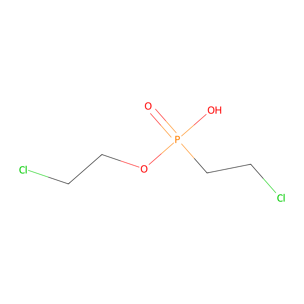 (2-Chloroethoxy)(2-chloroethyl)phosphinic acid molecular structure, CAS 17378-30-2