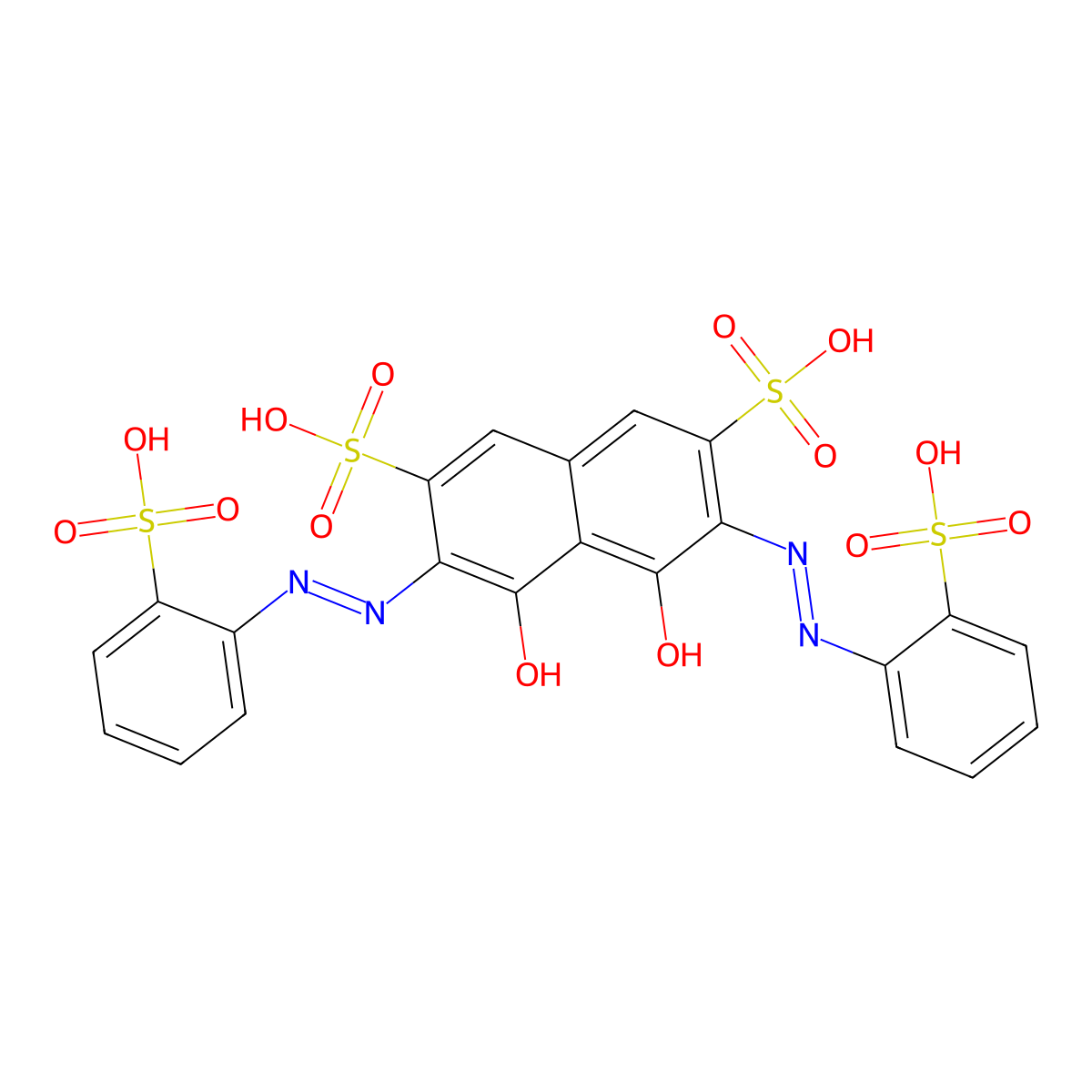 Sulfonazo III molecular structure, CAS 1738-02-9