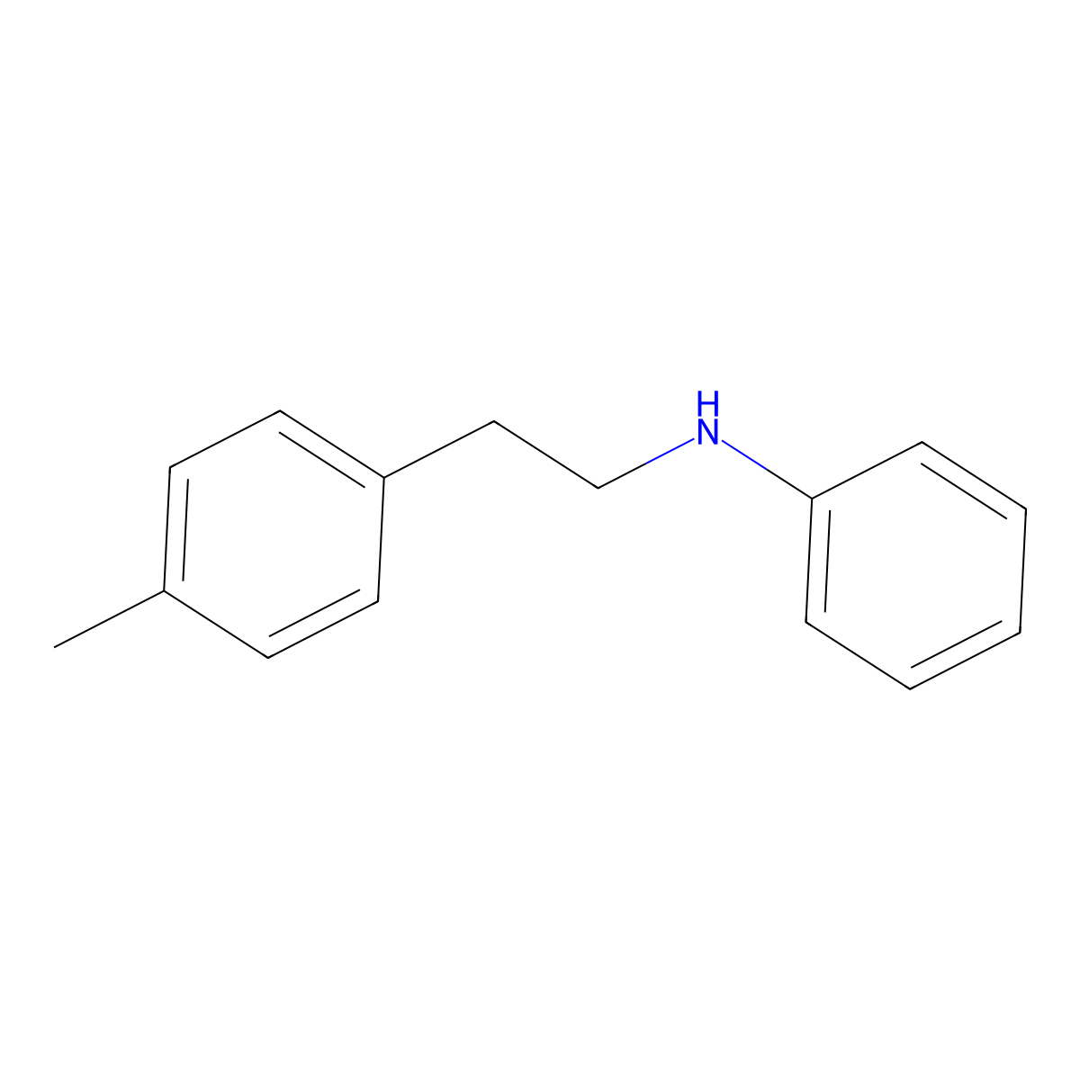N-(4-Methylphenethyl)aniline molecular structure, CAS 1738-20-1